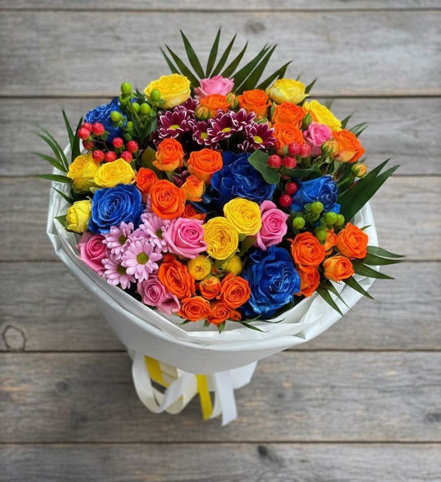 Букет цветов из: Розы и Хризантемы в Орле