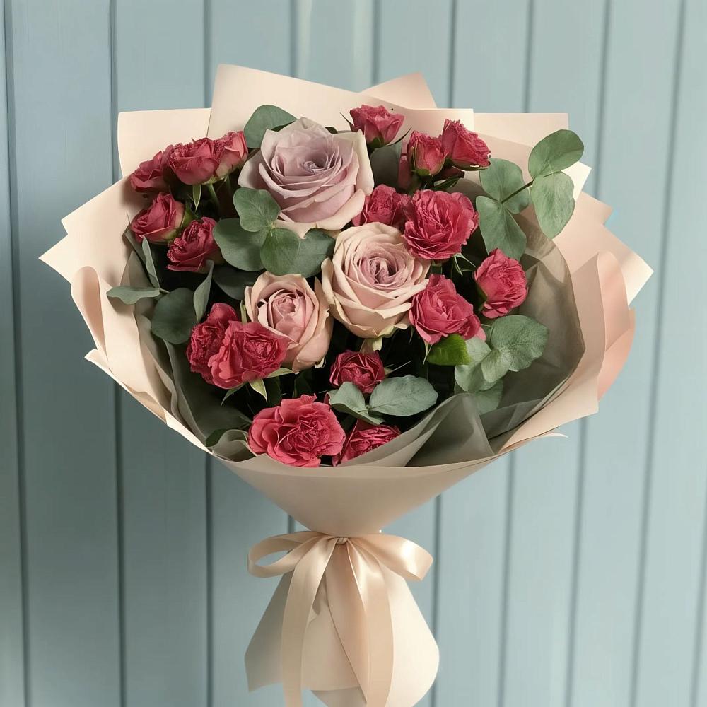 Букет цветов из: Гвоздики и Розы в Орле