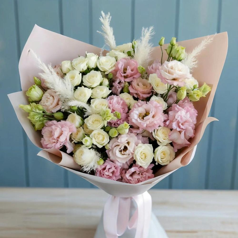 Букет цветов из: Альстромерии и Розы в Орле