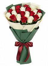 Букет Микс из красных и белых роз #REPLACE_PRED# Орле