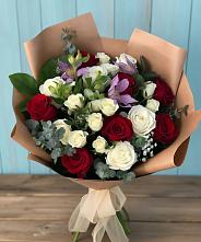 Букет цветов из:  Розы и Альстромерии в Орле