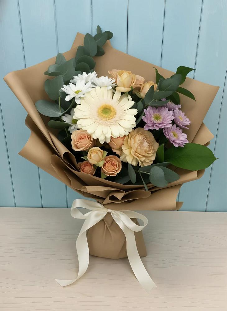 Букет цветов из: Герберы и Хризантемы в Орле