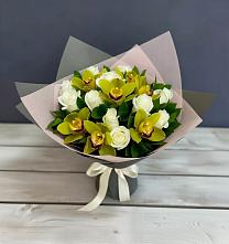 Букет цветов из:  Орхидеи и Розы в Орле