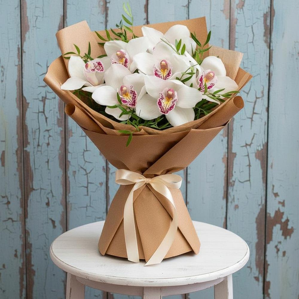 Букет цветов из: Орхидеи и Розы в Орле