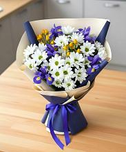 Букет цветов из:  Розы, Ирисы и Хризантемы в Орле