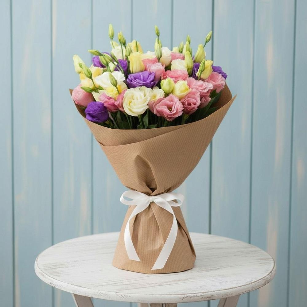 Букет цветов из: Лизиантусы в Орле