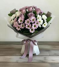 Букет цветов из:  Хризантемы и Розы в Орле