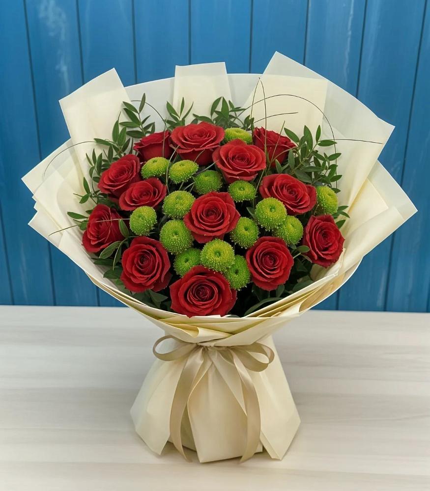 Букет цветов из: Розы и Хризантемы в Орле