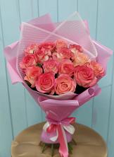 Букет 15 Розовых роз Равель в Орле