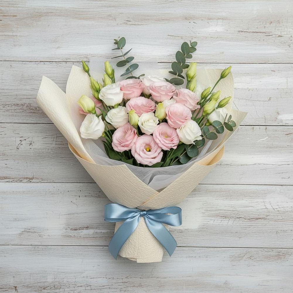 Букет цветов из: Лизиантусы в Орле